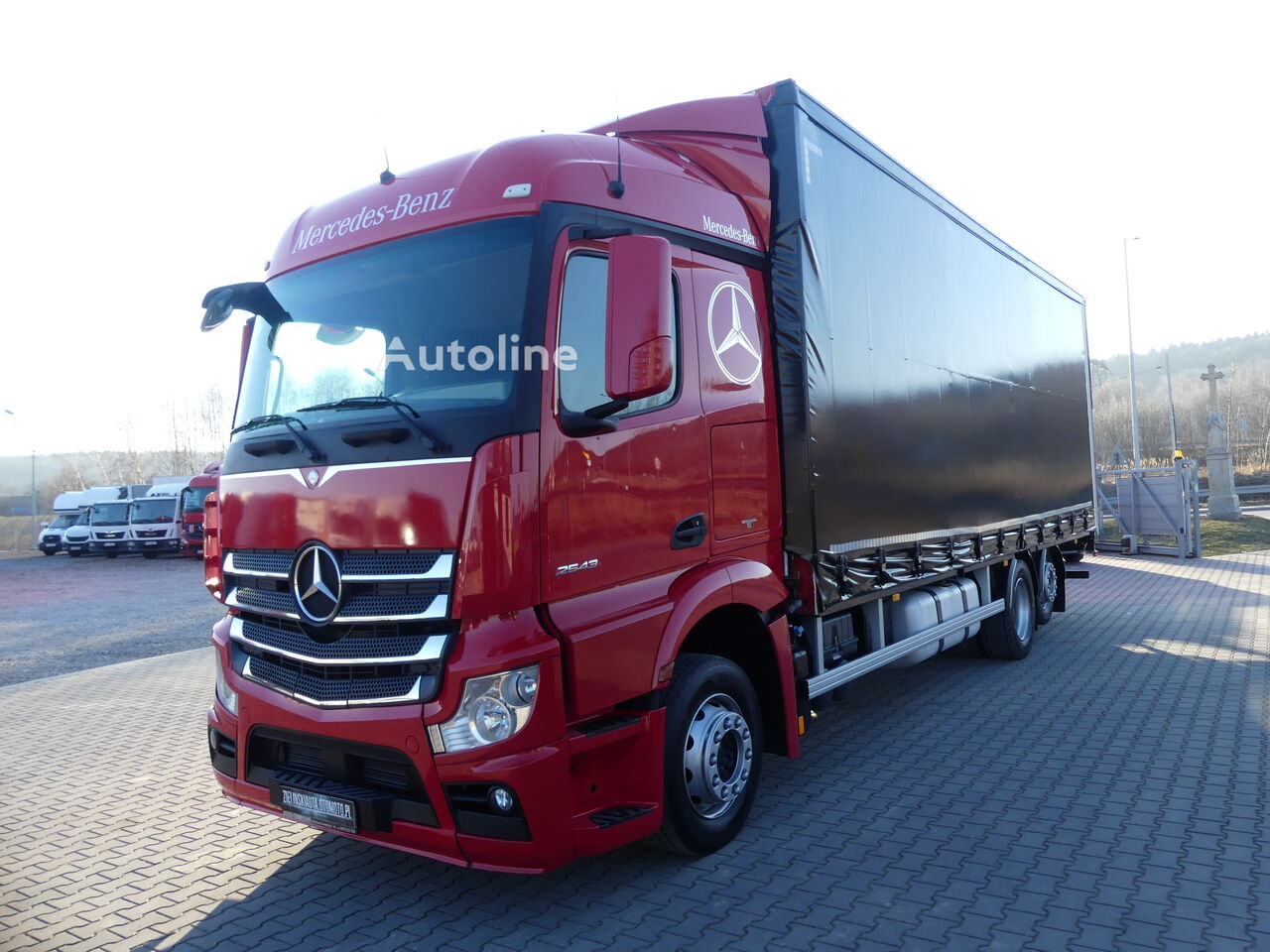 camion rideaux coulissants Mercedes-Benz ACTROS 2543 / 6x2 / FIRANKA 8.20m / EURO 6 / DACH REGULOWANY /