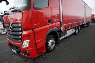 بيع شاحنة ذات أغطية جانبية Mercedes-Benz ACTROS 2545 / ZESTAW TANDEM 120 M3 / PRZEJAZDOWY / 6x2 / BIG SP + مقطورة ستارة - صورة 7 | Autoline شاحنة ذات أغطية جانبية Mercedes-Benz ACTROS 2545 / ZESTAW TANDEM 120 M3 / PRZEJAZDOWY / 6x2 / BIG SP + مقطورة ستارة | صورة 7 - Autoline
