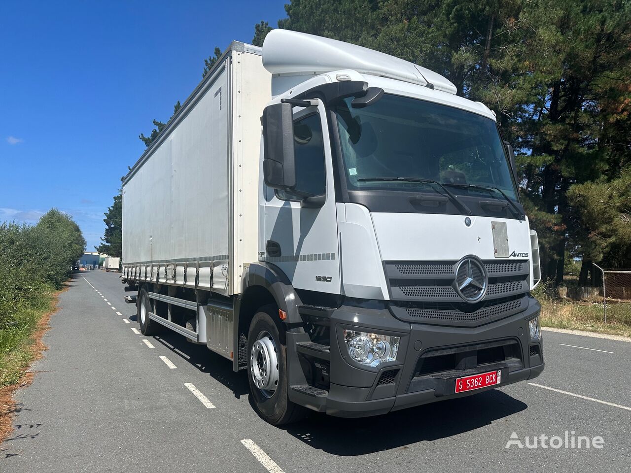 شاحنة ذات أغطية جانبية Mercedes-Benz ANOS 1830 EURO 6 19T TAULINER