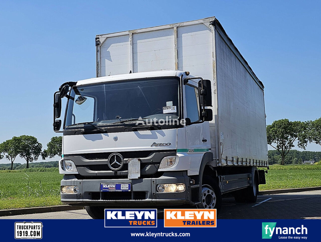 Mercedes-Benz ATEGO 1224 manual curtainsider truck