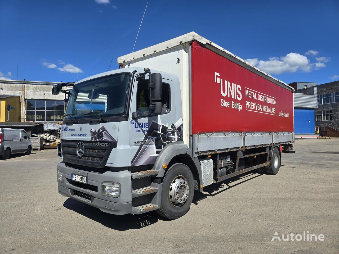 Mercedes-Benz AXOR 1829 curtainsider truck