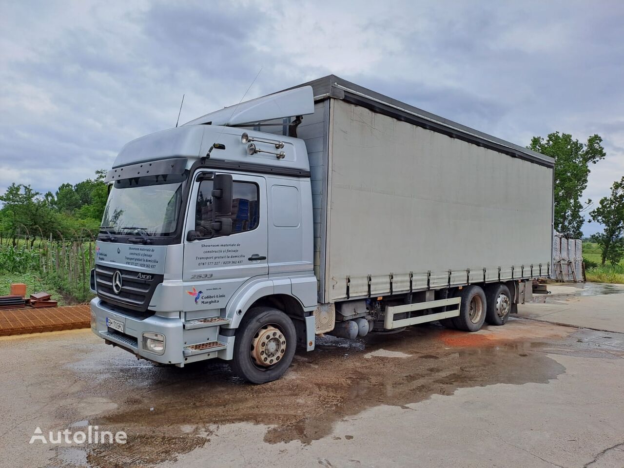 camion rideaux coulissants Mercedes-Benz AXOR 2533 TVA DEDUCTIBIL