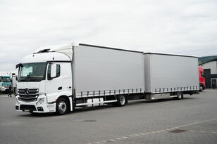 Mercedes-Benz Actros 1830 curtainsider truck + curtain side trailer
