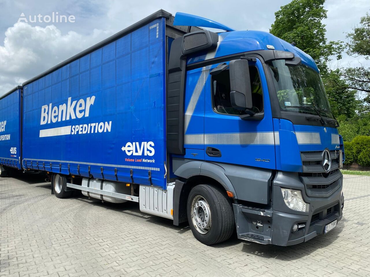 Mercedes-Benz Actros 1840 Schiebeplanen-LKW + Schiebeplanenanhänger