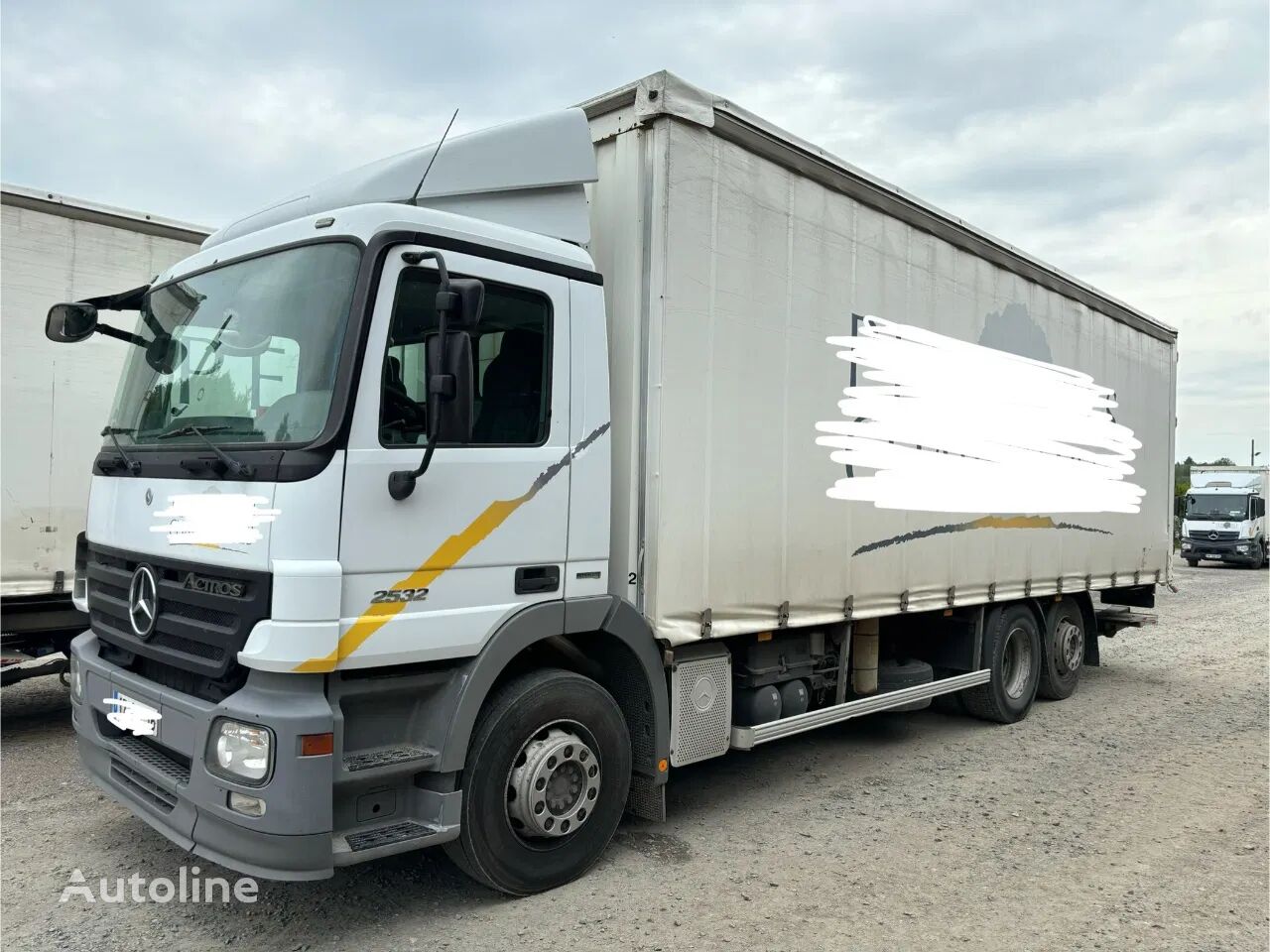 camion rideaux coulissants Mercedes-Benz Actros 2532 6x2 - EPS 3 pedals