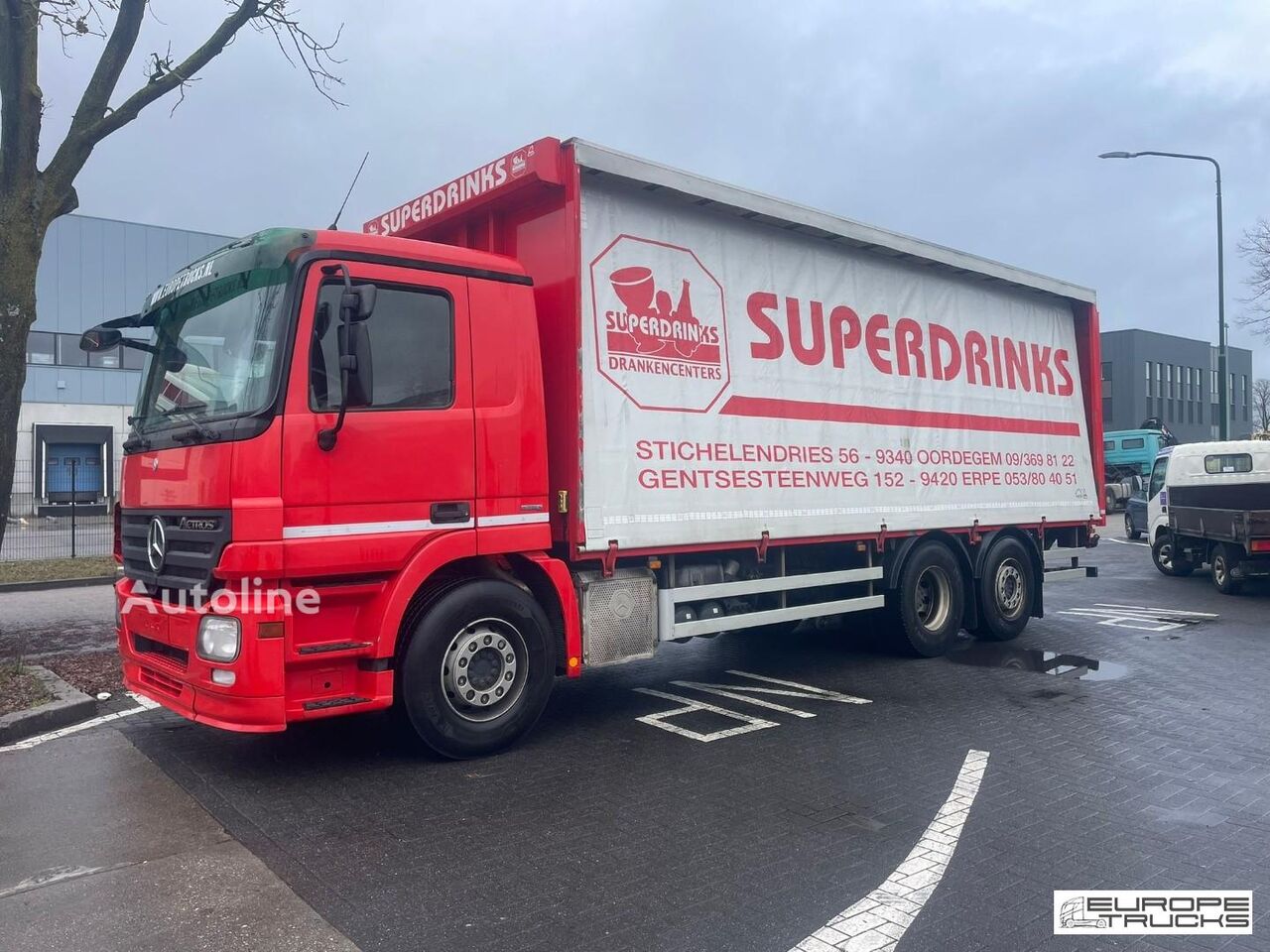 Камион со завеса Mercedes-Benz Actros 2541 Steel/Air - Automatic - Airco - Autoline