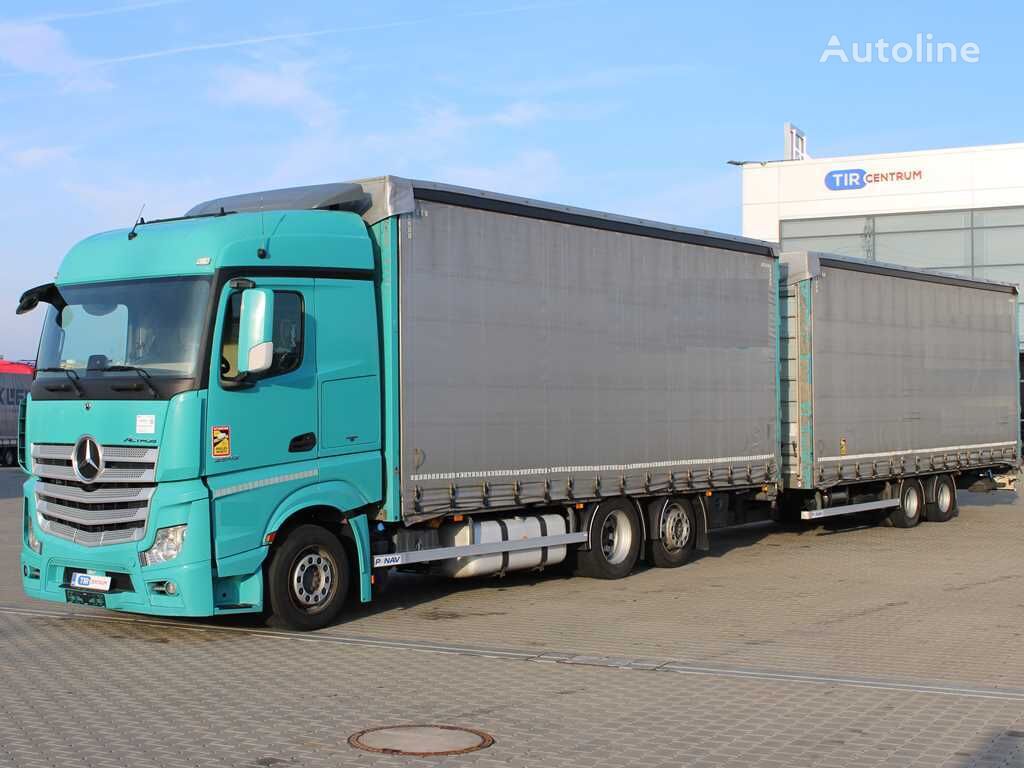 грузовик штора Mercedes-Benz Actros 2542 + прицеп штора