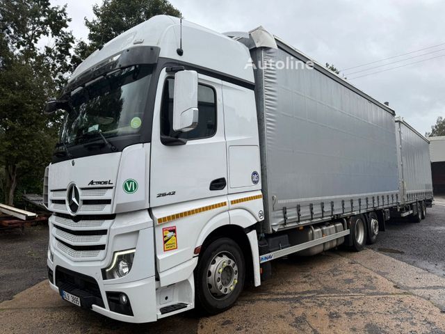 Mercedes-Benz Actros 2542  curtainsider truck + curtain side trailer - Autoline