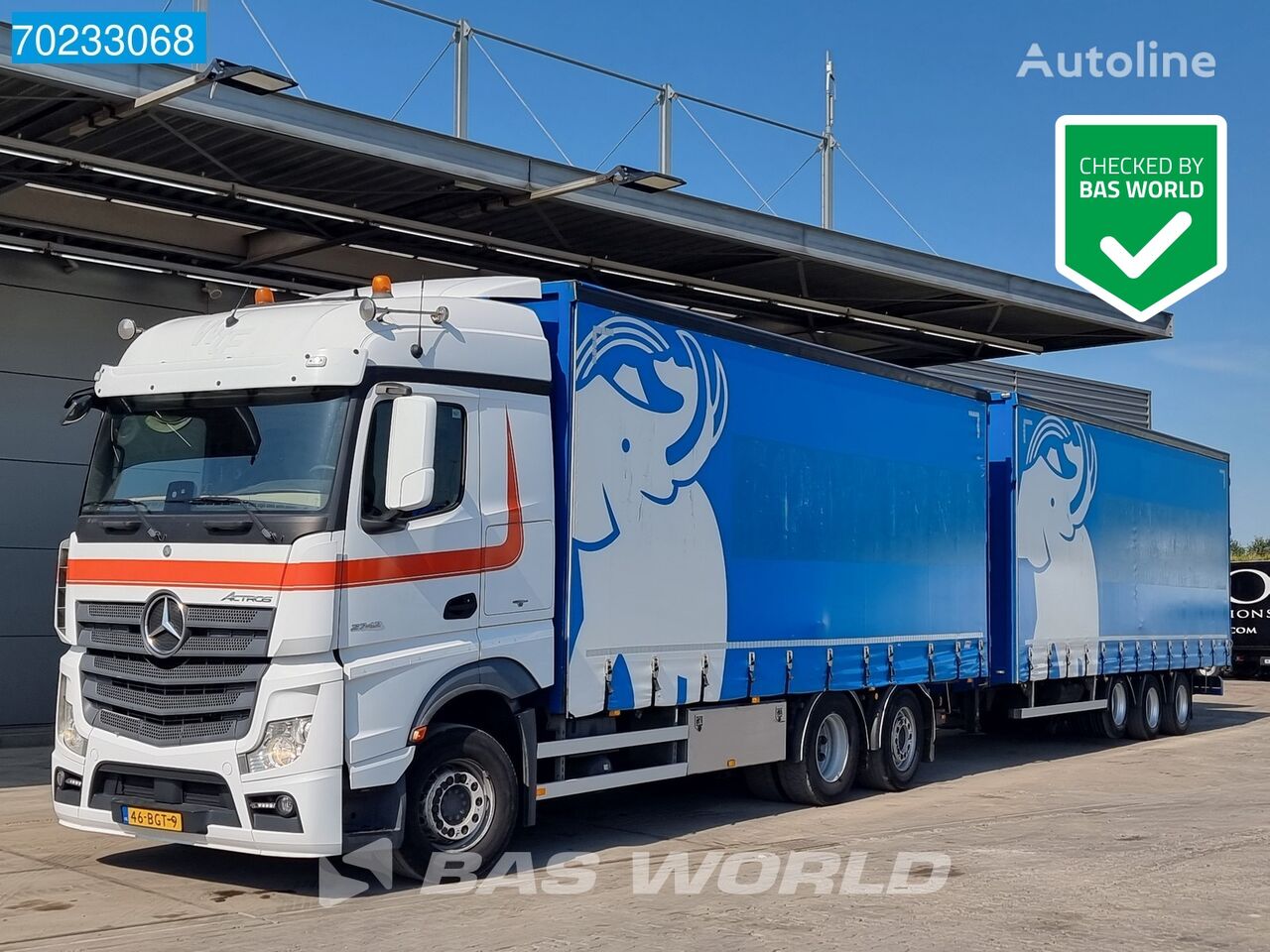 camião com lona deslizante Mercedes-Benz Actros 2542 6X2 NL-Truck APK Combi Euro 6