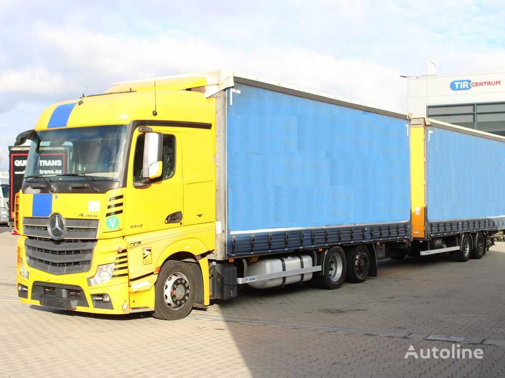 Mercedes-Benz Actros 2542 L/NR curtainsider truck + curtain side trailer