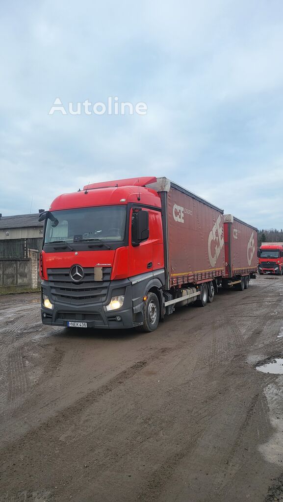 camion telonato Mercedes-Benz Actros 2542 RETARDER + rimorchio telonato