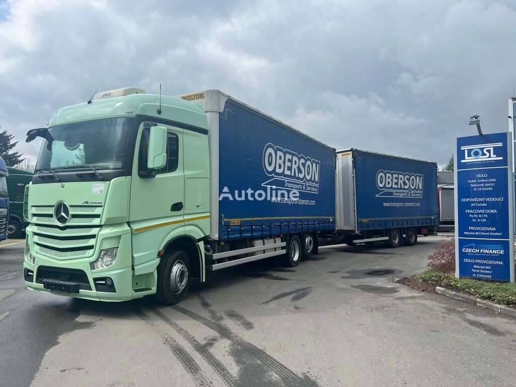 Mercedes-Benz Actros 2543  curtainsider truck + curtain side trailer