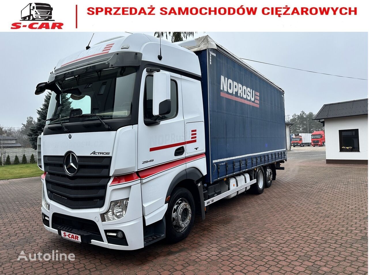 camion rideaux coulissants Mercedes-Benz Actros 2545 Firanka 7,35m Bez Retardera