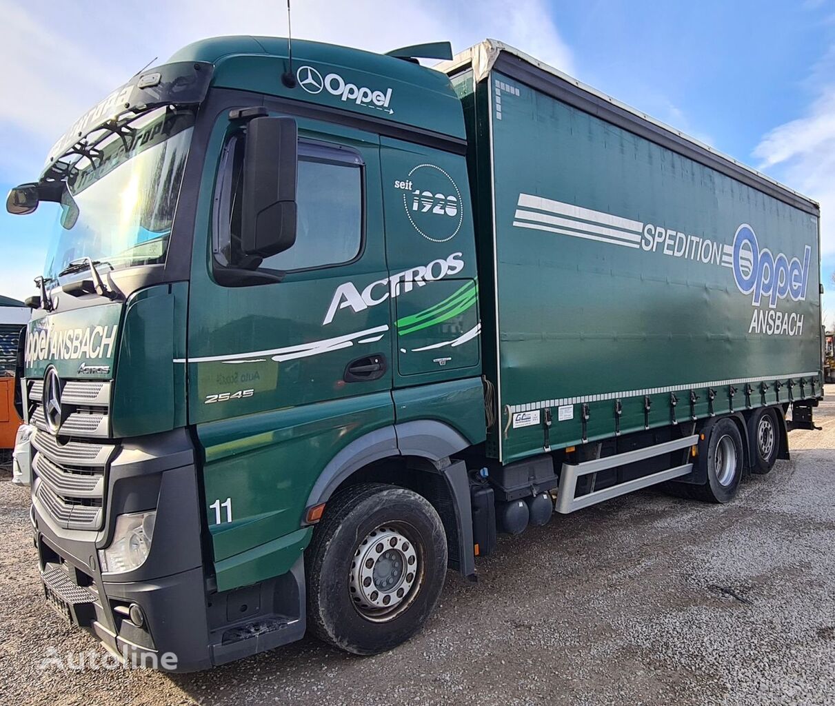 Mercedes-Benz Actros 2545 LL  kayar perdeli kasalı kamyon