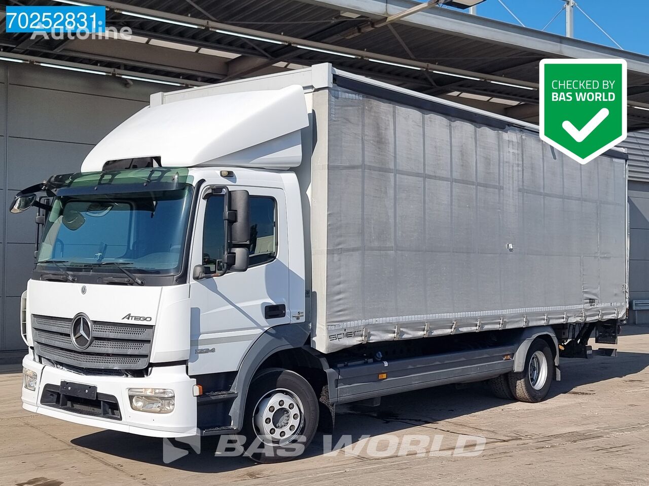 užuolaidinis sunkvežimis Mercedes-Benz Atego 1224 4X2 Ladebordwand ClassicSpace