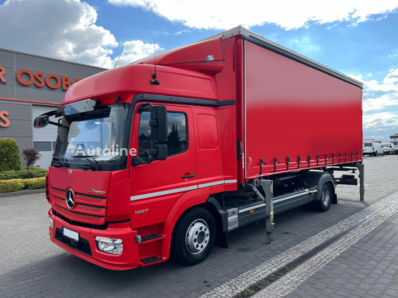 侧帘货车 Mercedes-Benz Atego 1227 CURTAIN PLANE BDF SWAP CHASSIS WECHSELFAHRGESTELL - Autoline