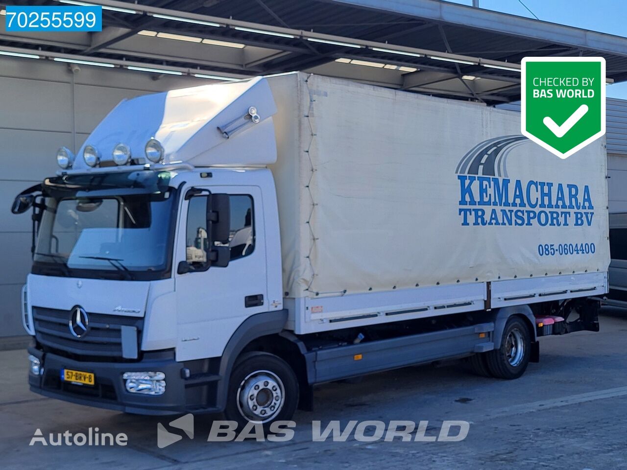 Mercedes-Benz Atego 1230 4X2 12t NL-Truck Automatic 2x Tanks Euro 6 Schiebeplanen-LKW