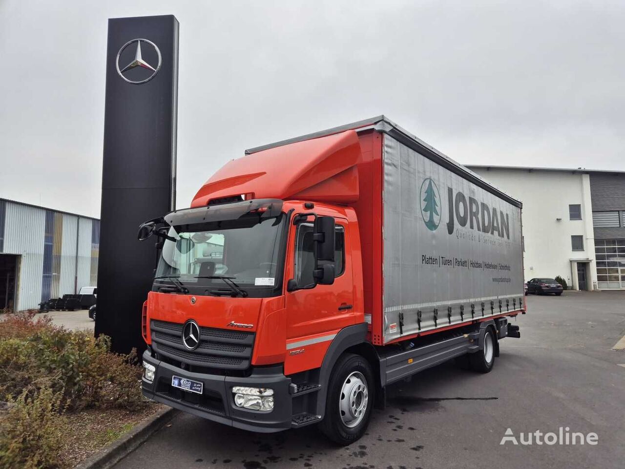 camião com lona deslizante Mercedes-Benz Atego 1524 LL 4x2 Spoiler Klima HPEB 7.300mm