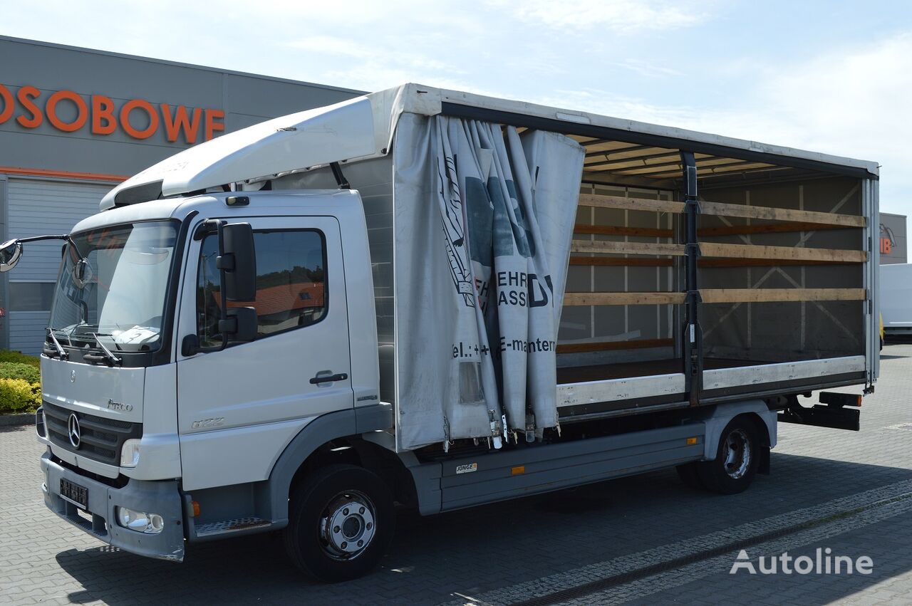 커튼 사이더 트럭 Mercedes-Benz Atego 822 CURTAIN PLANE TILT 1.HAND