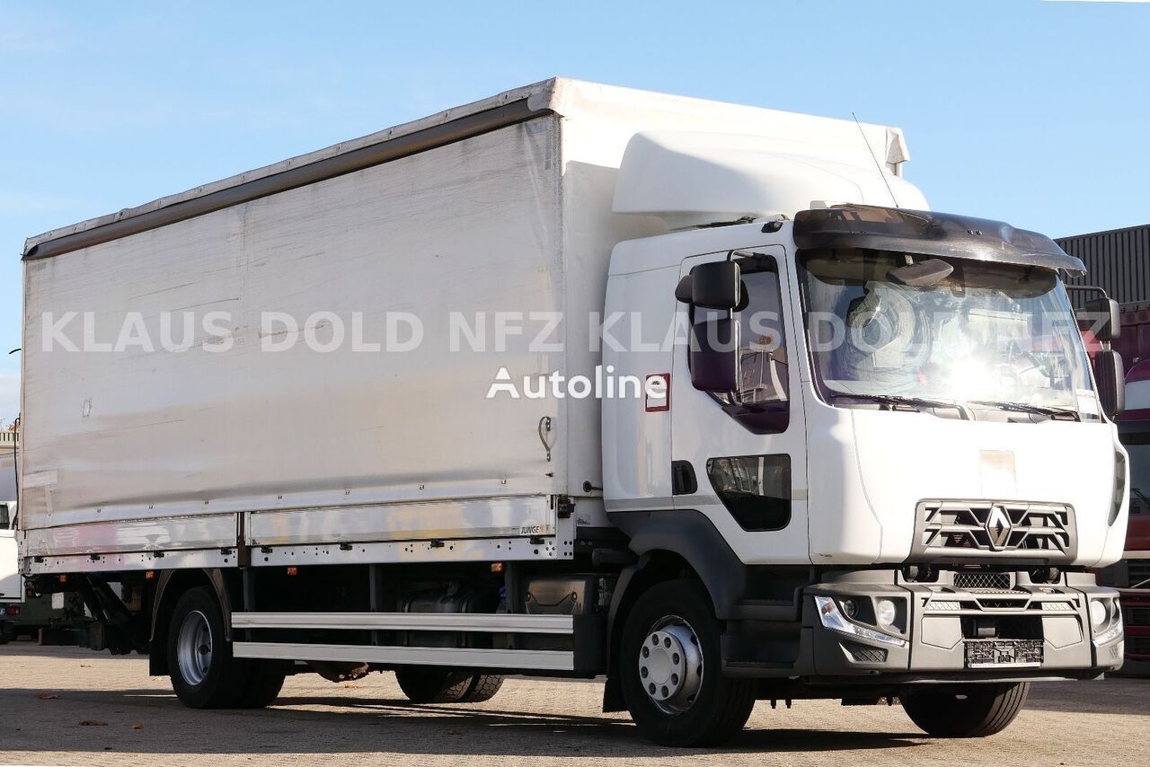 Renault D 13.240 Curtain side 7,3 m + tail lift カーテンサイダートラック