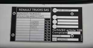 Renault D 16 / 250 / ACC / E 6 / FIRANKA + WINDA / ŁAD. 7 135 KG / 20 PA kapellbil till salu - Bild 11 | Autoline SE Renault D 16 / 250 / ACC / E 6 / FIRANKA + WINDA / ŁAD. 7 135 KG / 20 PA kapellbil | Bild 11 - Autoline