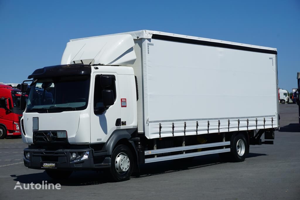 Renault D 16 / 280 KM / ACC / E 6 / FIRANKA + WINDA / ŁAD. 8765 KG / 17  curtainsider truck