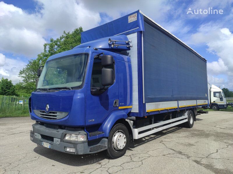 شاحنة ذات أغطية جانبية Renault MIDLUM 240.115 TELONATO 8,5 MT+PEDANA 1,5 TON