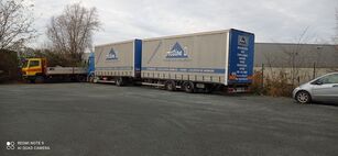 Renault Premium 340 curtainsider truck + curtain side trailer