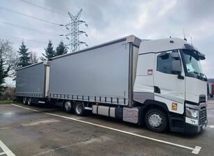 Renault T480  curtainsider truck + curtain side trailer