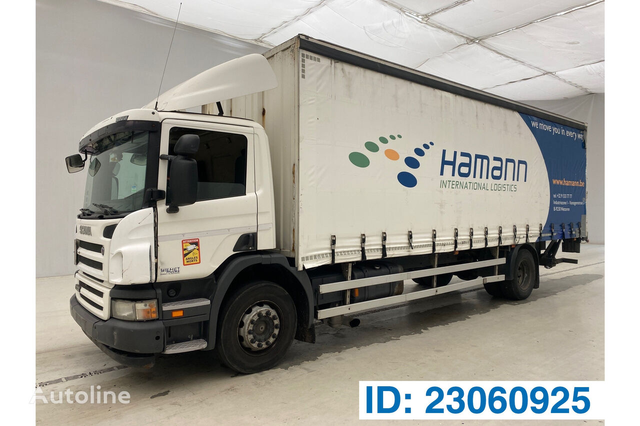 Scania P230 curtainsider truck