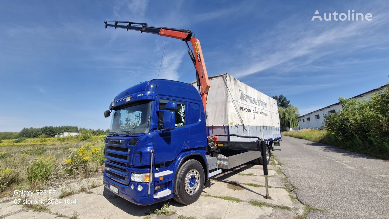 Scania P280 curtainsider truck