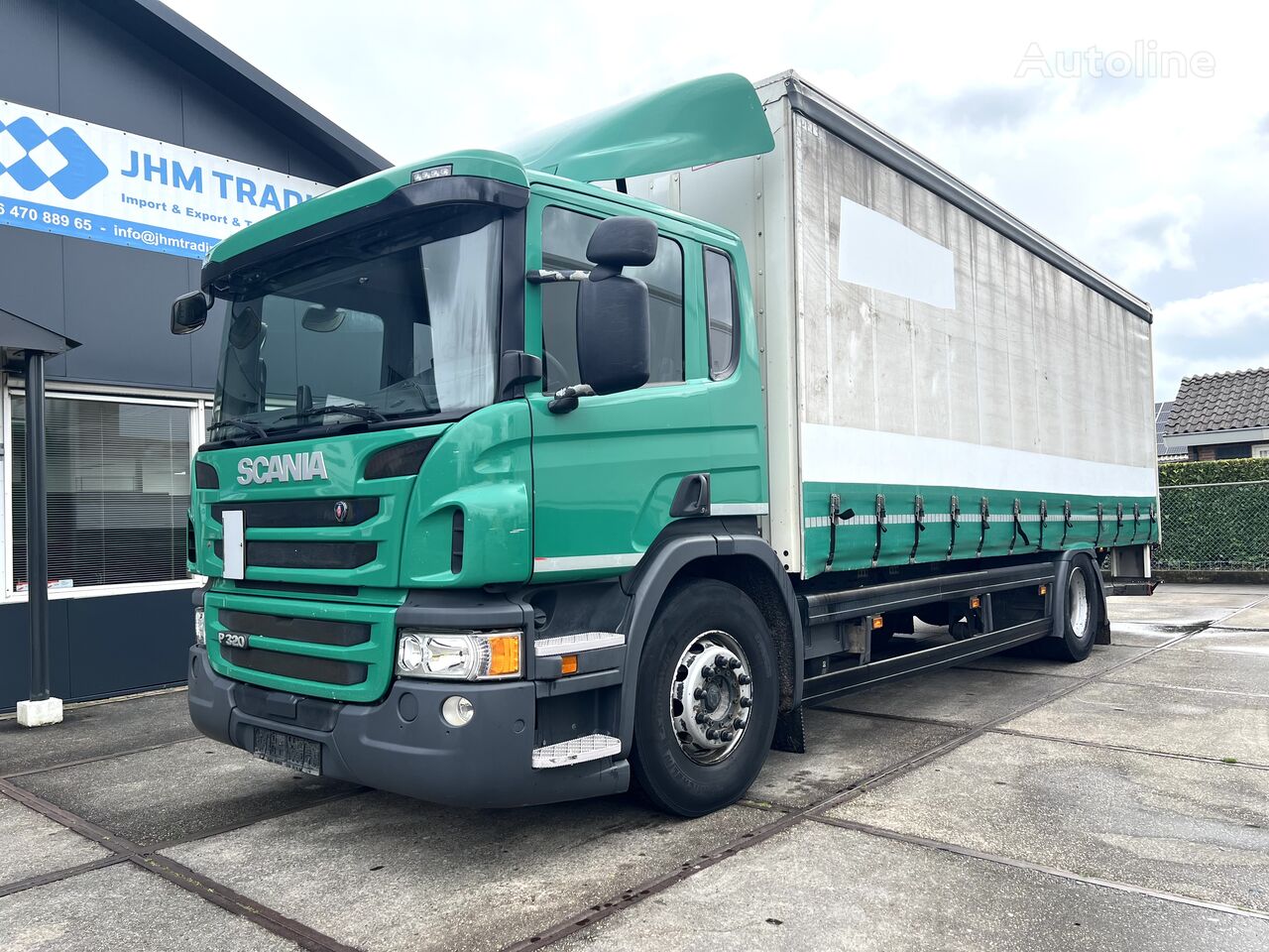 грузовик штора Scania P320-2015 -EURO 6-**612660KM**-LIFT 2TON-BELGIUM TRUCK