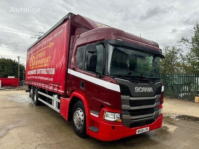 camion rideaux coulissants Scania P320 6x2 Rearlift 26T Curtainsider