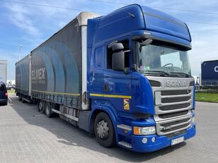 Scania R Serie curtainsider truck + curtain side trailer