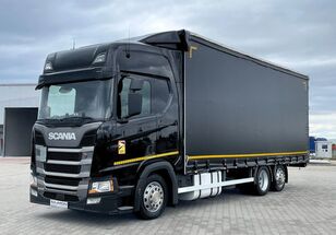 ciężarówka firanka Scania R410 / PRZESTRZENNY 60M3 / 7,75 M / SALON PL