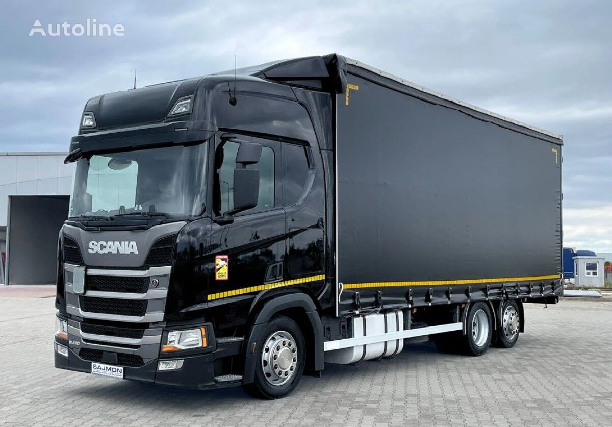 грузовик штора Scania R410 / PRZESTRZENNY 60M3 / 7,75 M / SALON PL