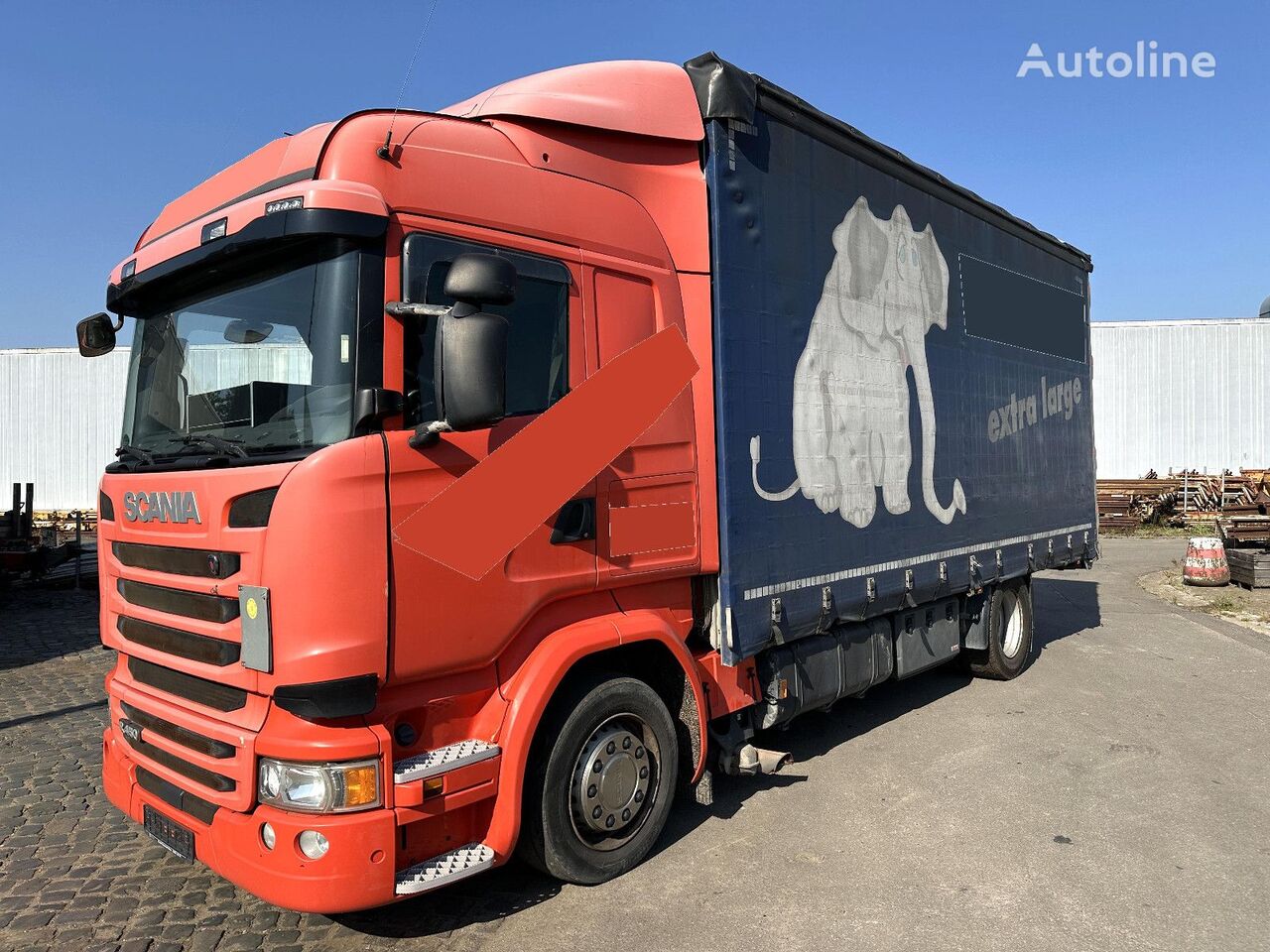 nákladne vozidlo s posuvnou plachtou Scania R450