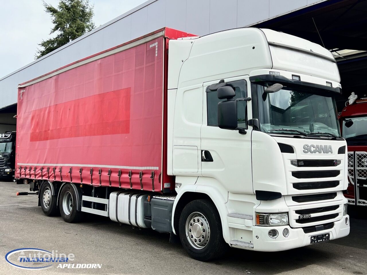 грузовик штора Scania R450 Dhollandia 2000 kg, Evo 125