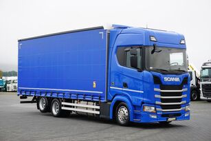 брезентов камион Scania / S 500 / ACC / E 6 / FIRANKA / 20 PALET / DŁ. 8,1 M /  RETARDER