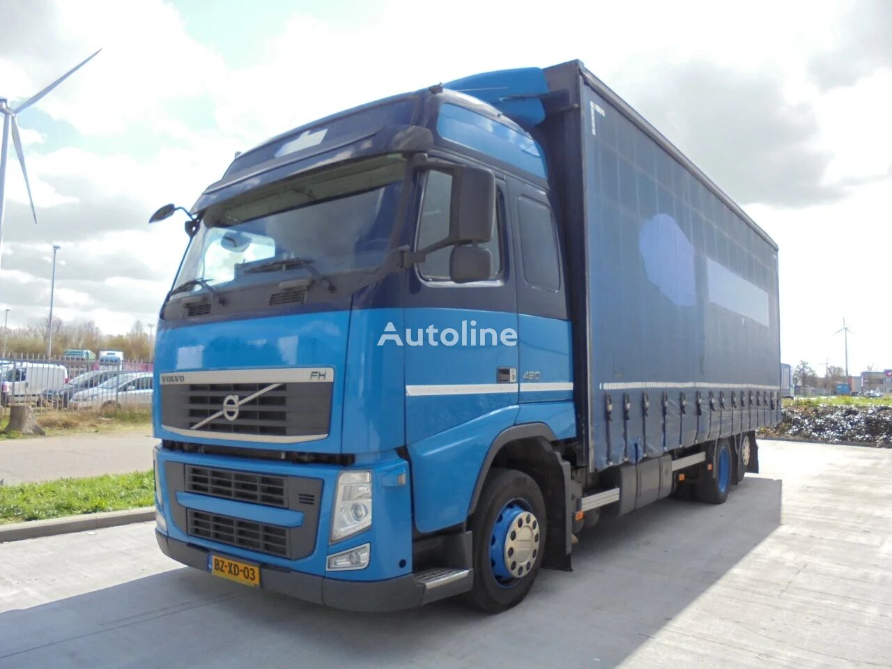 Volvo FH 420 6X2 EUR5 kayar perdeli kasalı kamyon