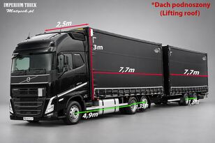 Volvo  FH 460  kamion sa kliznom ceradom + prikolica sa kliznim ceradom