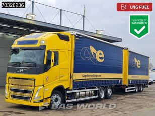 شاحنة ذات أغطية جانبية Volvo FH 460 6X2 LNG Engine Curtainsider Sliding roof I-Park Cool VEB+