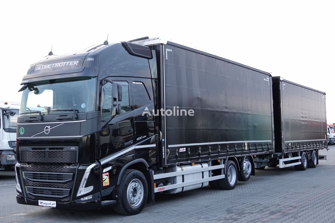 Volvo FH 460 / I-SAVE / XXL / ZESTAW TANDEM PRZEJAZDOWY / 120 M3 / I-P liukukapellikuorma-auto + liukukapelli perävaunu