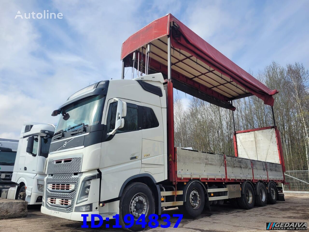 Volvo FH16 750HP 10x4 curtainsider truck