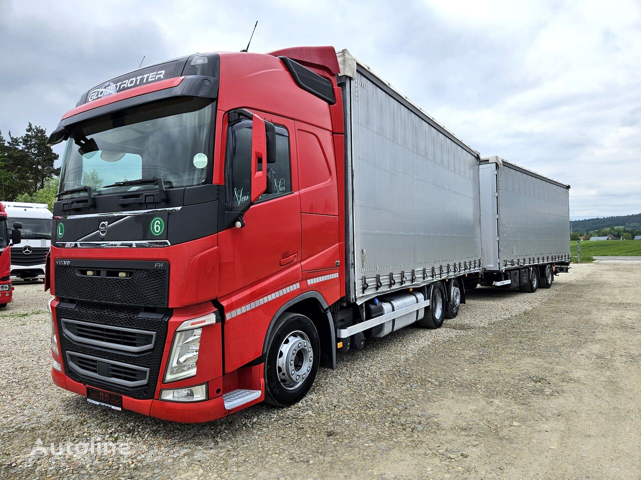 شاحنة ذات أغطية جانبية Volvo FH500 6X2 / PRZEJAZDOWY 120m3 / ACC / NAVI / I PARK COOL