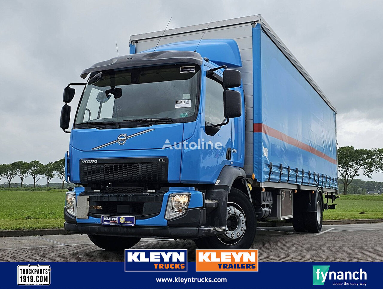 Volvo FL 280.18 21 pallets 98tkm curtainsider truck