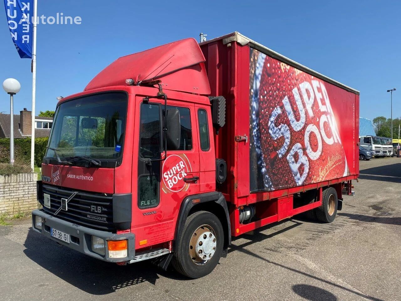 Volvo FL 612 MANUAL GEAR FULL STEEL SUSPENSION camión con lona corredera