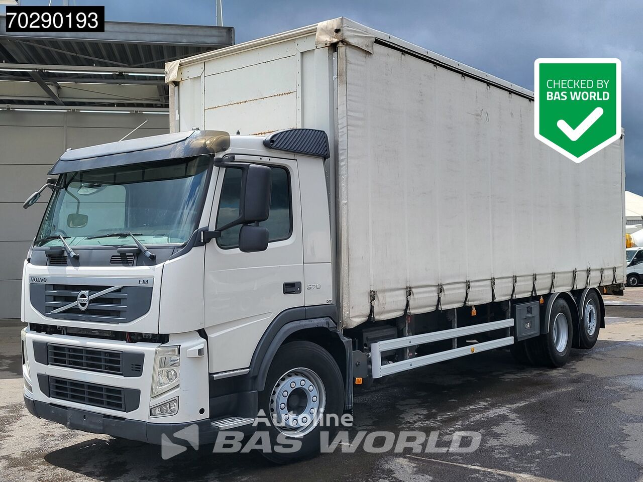 Volvo FM 370 6X2 Manual Lift+Steering Axle Euro 5 curtainsider truck - Autoline