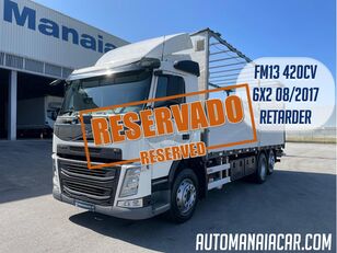 Volvo FM13 420 EURO6 6X2 PLATAFORMA 3000 kg 08/2017 curtainsider truck