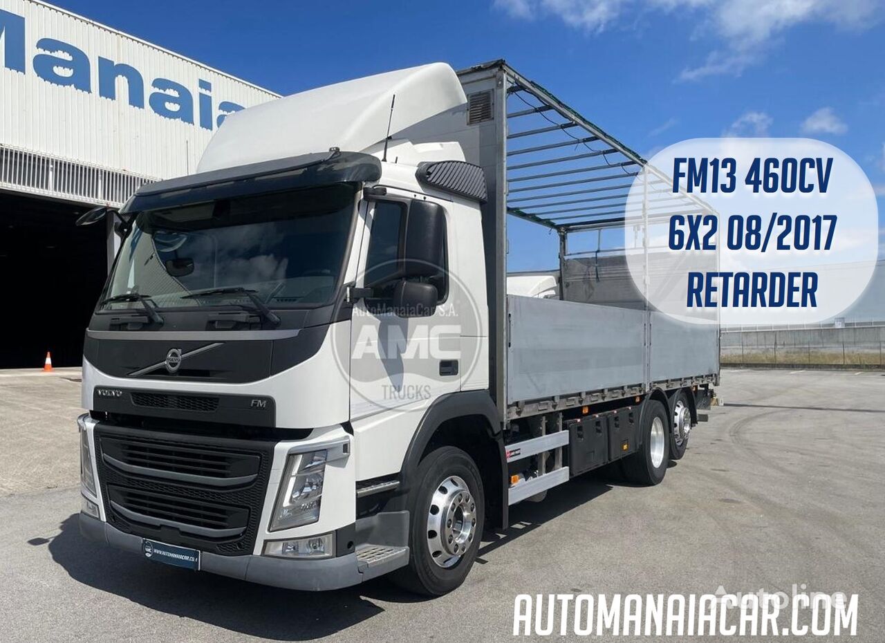 külgkardinaga veok Volvo FM13 460 EURO6 6X2 PLATAFORMA 3000 kg 08/2017